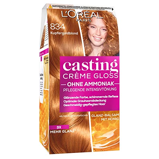 L'Oreal Paris Casting Creme gloss glanz-Reflex-Intensivtönung 834 In Kupfergoldblond