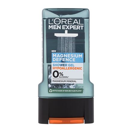 L'Oréal Paris Men Expert Magnesium Defence Shower Gel Feuchtigkeitsspendendes Duschgel für Körper, Gesicht und Haare 300 ml