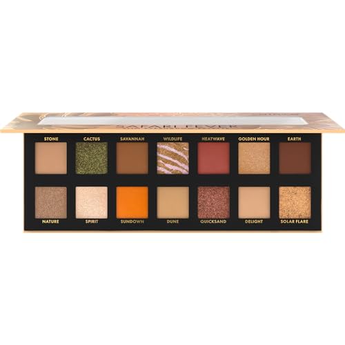 Catrice Safari Fever Slim Eyeshadow Palette, Lidschatten, Nr. 010, Mehrfarbig, 14 Farben, langanhaltend, vegan, ohne Mikroplastikpartikel, Nanopartikel frei, ohne Parfüm, 1er Pack (10.6g)