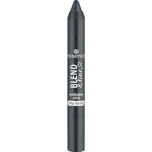 Essence blend & line eyeshadow stick, Lidschatten Nr. 05 Schwarz, langanhaltend, hochpigmentiert, mit Ölen, vegan, 1er Pack (1.8g)