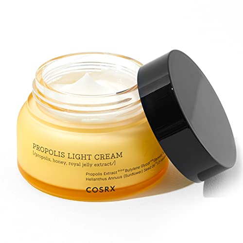 COSRX Full Fit Propolis Light Cream, Propolis 64.5%, feuchtigkeitsspendende Gesichtscreme für Tag und Nacht, Korean Skincare, 2.19 Fl.oz / 65ml