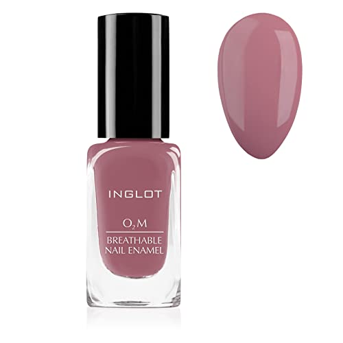 Inglot O2M Atmungsaktiver Nagellack, Luft-und Wasserdurchlässig, Hält den Nagel Langanhaltend in Optimalem Zustand, Perfekte Maniküre für Jeden Anlass, 11 ml : 411