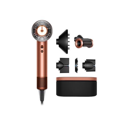 Dyson Supersonic Nural™ Haartrockner, Amber Silk, mit Air Multiplier™ Technologie und intelligenten Aufsätzen für haarschonendes Trocknen