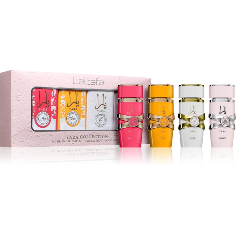 Lattafa Yara Collection Set, Damen-Duftset mit 4x5 ml Eau de Parfum Miniaturen für abwechslungsreiche Duftakzente
