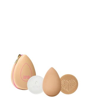 beautyblender Bronze Besties Limited-Edition 4-Piece Starter Set, Make-up-Accessoires mit veganem Reiniger, Silikon-Schrubmatte und Reisetasche in neutralen Tönen