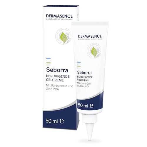 DERMASENCE Seborra Beruhigende Gelcreme, 50 ml - Talgregulierende und beruhigende Hautpflege - für fettige und unreine Haut - mit Färberwaidextrakt