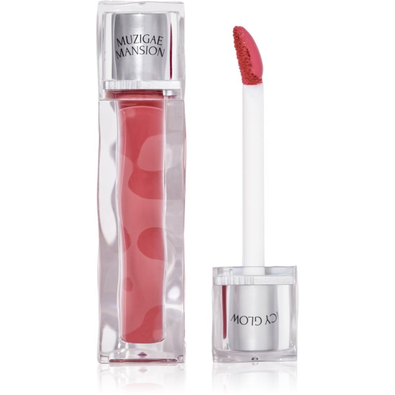 MUZIGAE MANSION Icy Glow Leuchtender Lippenglanz, Farbton 05 BREEZY, 5 ml – Hochglänzender Lipgloss mit langanhaltender Feuchtigkeitspflege für pralle Lippen