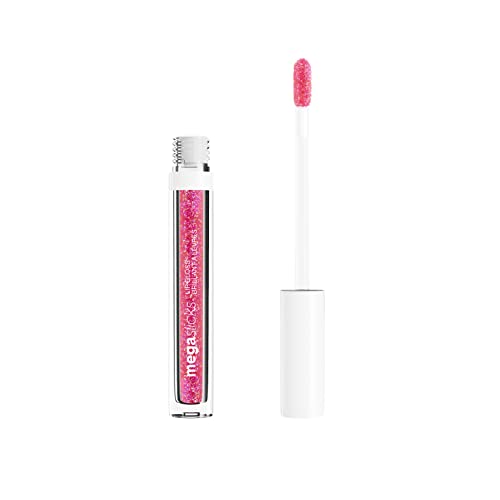 Wet n Wild Mega Slicks Glitzer-Lipgloss, feuchtigkeitsspendend, Farbton Crushed Grapes, 5,4 g