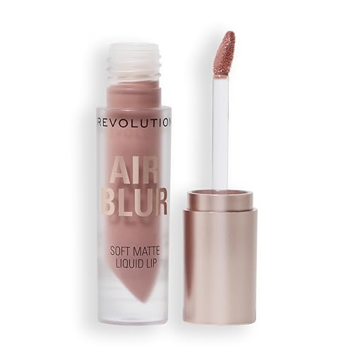 Revolution Air Blur Matt Flüssiger Lippenstift - Chauffeur Nude - Langanhaltende Lippenfarbe - Vegan & Cruelty-Free - 3.5ml
