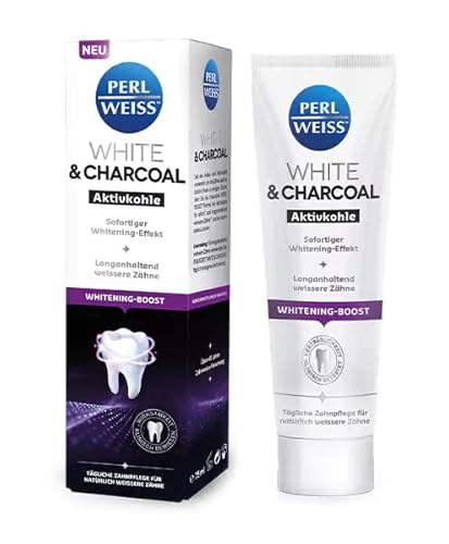 Perlweiss White & Charcoal Aktivkohle, 75ml