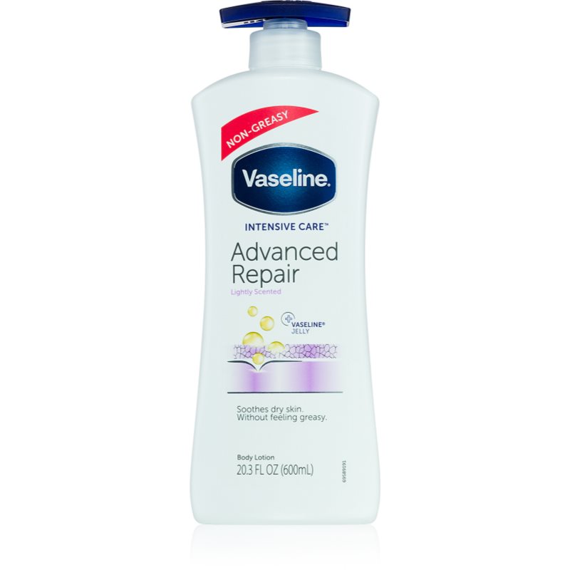 Vaseline Intensive Care, regenerierende Bodylotion mit Pumpe, 600 ml, feuchtigkeitsspendend und hautpflegend