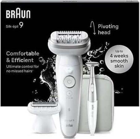 Braun Silk-pil 9 SES9-241, Damen Epilierer mit breitem Kopf und Micro-Grip-Technologie für ultraschnelle Ergebnisse