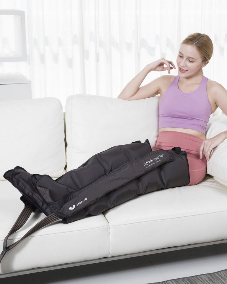 alance Gaponet Massagegerät, 5 Kammer Lymphdrainagegerät, Größe X-Long mit individueller Druckeinstellung und Fernbedienung