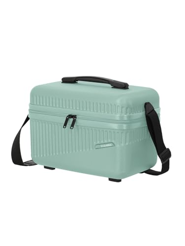 Travelite Beautycase Hartschale Handgepäck, Bali, Kosmetikkoffer mit Organizer- und Aufsteckfunktion, 36 cm, 17 Liter - Mint