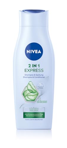 NIVEA Pflege Express 2 in 1 pH-Balance Shampoo + Spülung Haarshampoo 400 ml