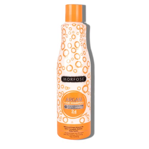 MORFOSE 2in1 Argan Hair Shampoo 500ml - Haarshampoo für gefärbtes und gesträhntes Haar - Seidig weich, pflegend, leicht kämmbar