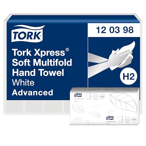 Tork Papierhandtücher Xpress Advanced, 120398, H2, 2-lagig, Interfold-Falz, 21,2 x 25,5cm, 3780 Stück