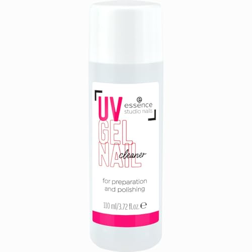 essence studio nails UV GEL NAIL cleaner, Nagellackentferner für professionelle Maniküre, 150 ml