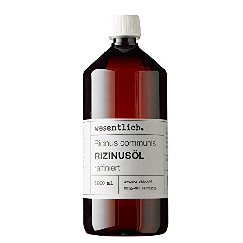 Rizinusöl 1000ml - reines Öl von wesentlich. - Pflege für Haut und Haar - Wimpern und Augenbrauen