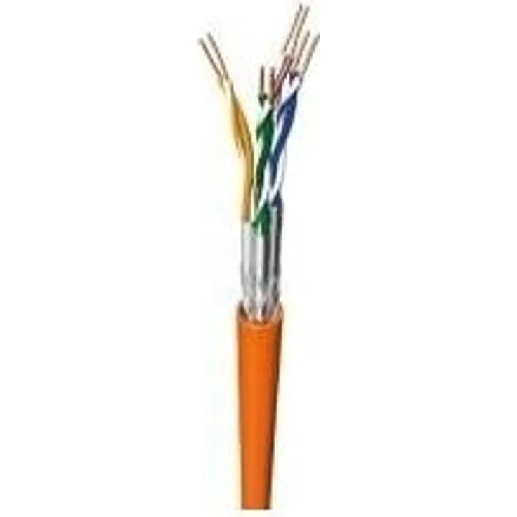 CAT 7 Installationskabel 4x2xAWG23/1 S/FTP - 2xgeschirmt:PIMF+Gesamtschirm (Geflecht) starr LS0H