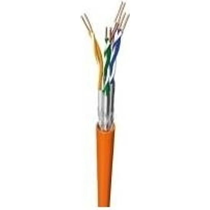 CAT 7 Installationskabel 4x2xAWG23/1 S/FTP - 2xgeschirmt:PIMF+Gesamtschirm (Geflecht) starr LS0H – Bild 1