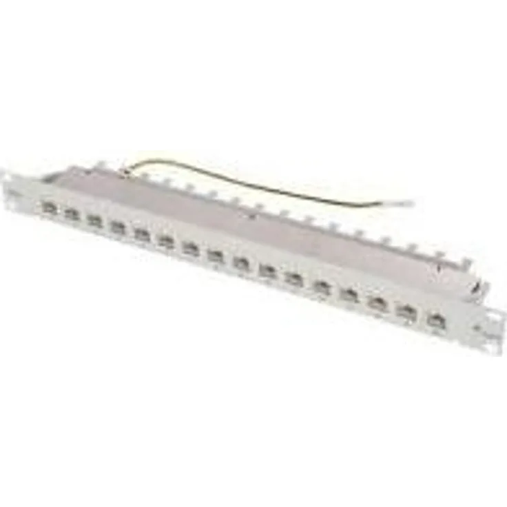 Telegärtner MPP24-H K - Patch Panel - RJ-45 X 24 - Hellgrau, RAL 7035 - 1U - 48.3 cm (19 Zoll) (J02023A0051)