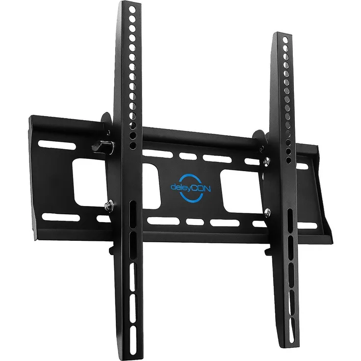 deleyCON Universal TV Wandhalterung - 30'' bis 65'' Zoll (76-165cm) - bis -10°/+5° Neigbar - Belastbar bis 75Kg - bis VESA 400x400mm - Wandabstand 56mm - TV Plasma Fernseher LCD LED OLED TFT Halterung