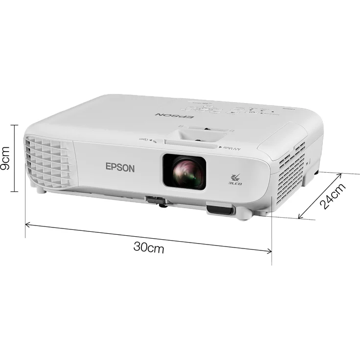 Epson EB-W05 Heimkino-Beamer, 3LCD, WXGA (1280 x 800), Kontrast 15000:1, 3300 ANSI-Lumen, Bildverhältnis 16:10, weiß – Bild 3