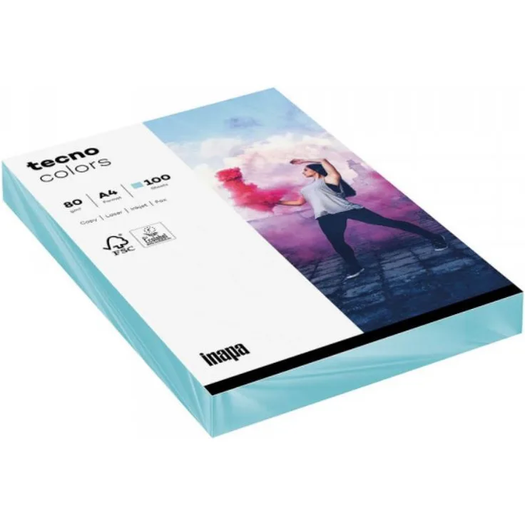 tecno Kopierpapier colors mittelblau DIN A4 80 g-qm 100 Blatt