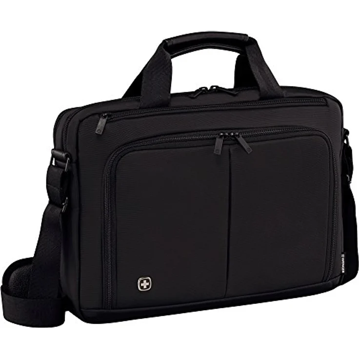 Wenger 601066 Source 16'' Laptop Aktentasche, gepolsterte Laptopfach mit iPad-Tablet - eReader Tasche in schwarz {8 Liter} – Bild 1