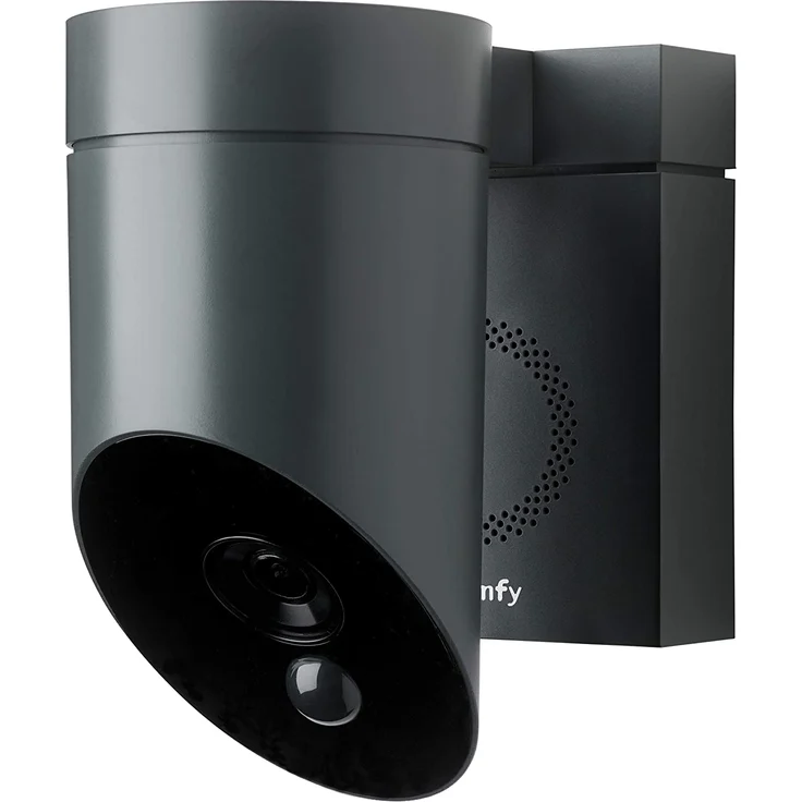 Somfy 2401563 - Überwachungskamera, Full HD-Kamera mit Nachsicht, Integriete Sirene mit 110 dB, Bewegungserkennung, grau – Bild 1