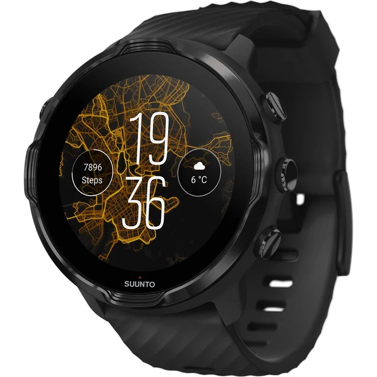 Suunto 7 Smartwatch GPS, Unisex, 50mm, Polyamidgehäuse, All Black - Preisvergleich – Bild 2