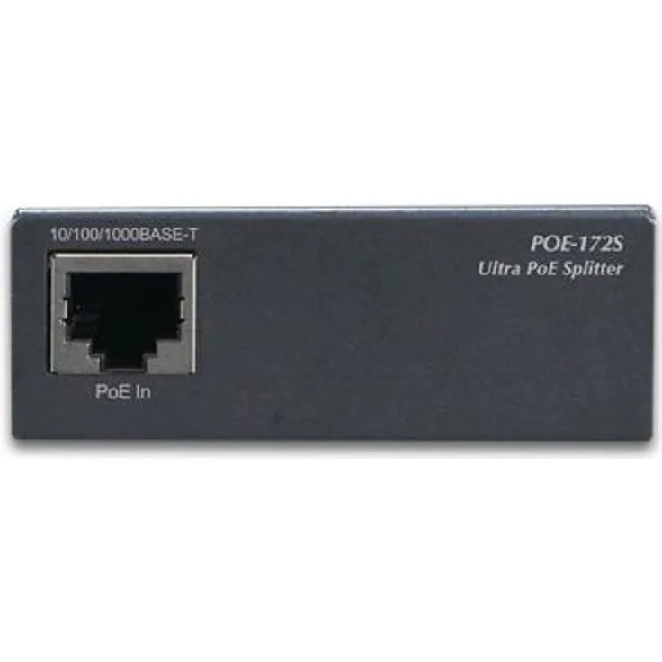 Planet Single Port 10-100-1000Mbps 95W Ultra PoE Splitter (12V-19, POE-172S (95W Ultra PoE Splitter (12V-19 V-24V))