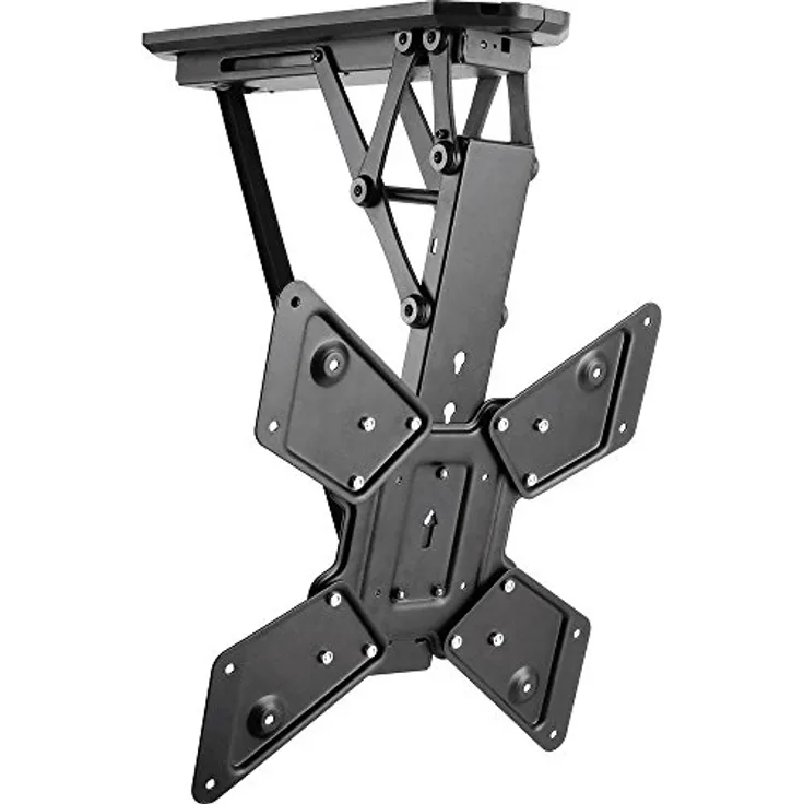 TV-Deckenhalterung 58,4 cm (23) - 139,7 cm (55) Neigbar, Motorisiert SpeaKa Professional Mit Fernbedienung, Ausziehbar Schwarz
