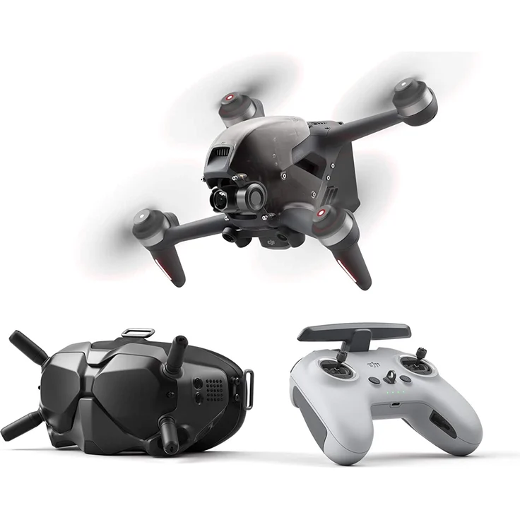 DJI FPV COMBO Quadrocopter RtF Profi, Kameraflug, GPS-Funktion, FPV Race , schwarz/grau – Bild 1
