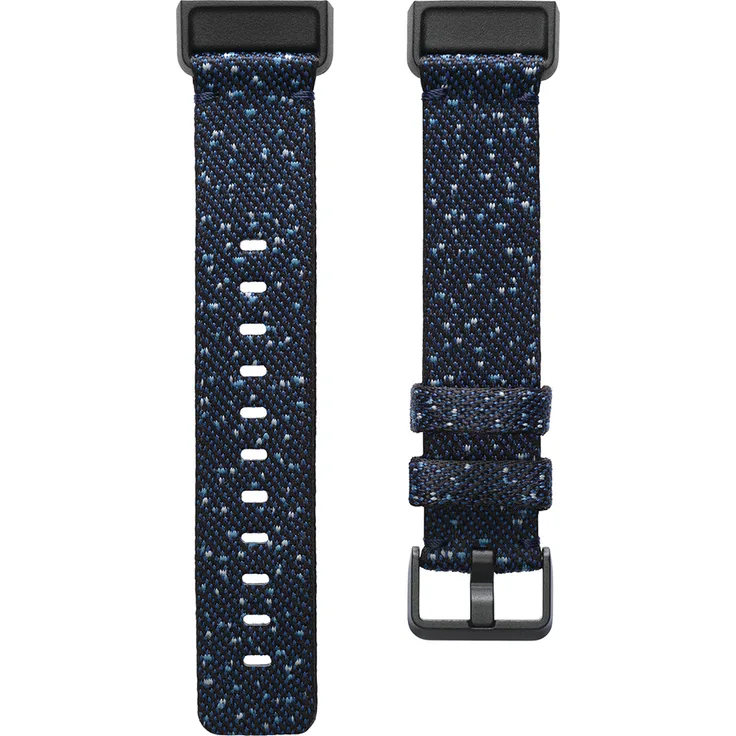 Fitbit Charge 4, Woven Band Ersatzarmband, Midnight, Small