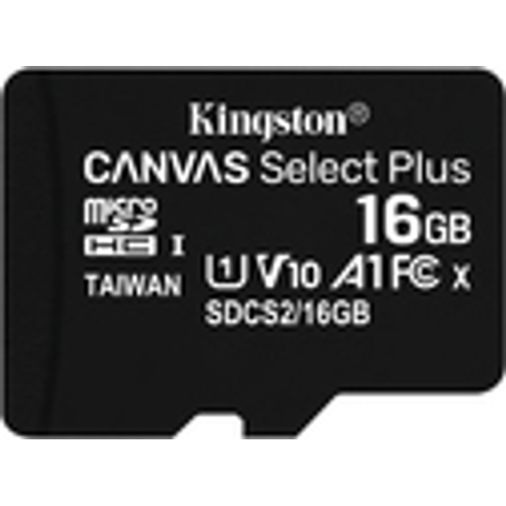 Kingston Canvas Select Plus microSD Speicherkarte, SDCS2-16GBSP Class 10