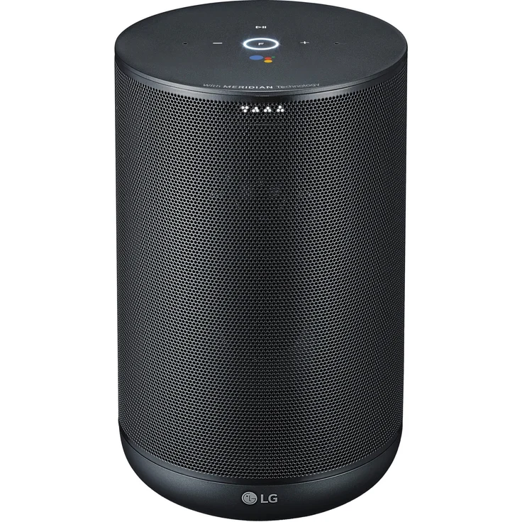 LG WK7 ThinQ Speaker Multiroom-Lautsprecher mit Google Assistant, geeignet für Indoor, schwarz – Bild 3
