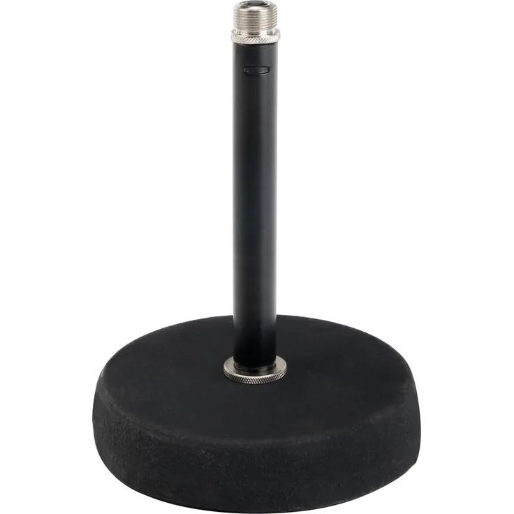 Pronomic MST-10 BK Mikrofon Tischstativ Tischmikrofon Stativ Ständer (für 3-8'' Gewinde, Gusseisener Fuß) schwarz