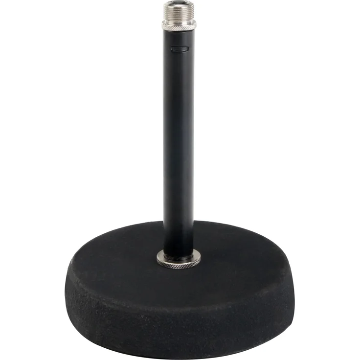 Pronomic MST-10 BK Mikrofon Tischstativ Tischmikrofon Stativ Ständer (für 3-8'' Gewinde, Gusseisener Fuß) schwarz