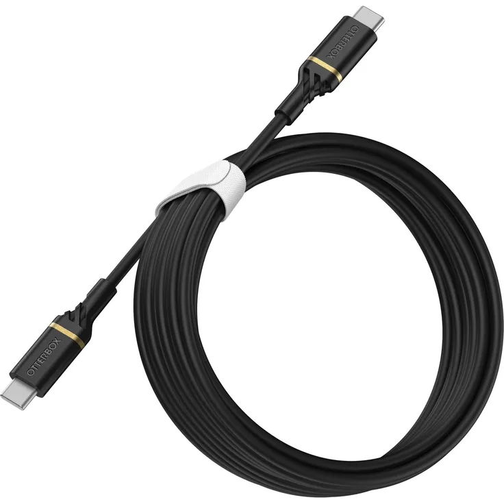 Otterbox Ladekabel USB-C > USB-C, USB-PD Kabel, schwarz, 3 Meter