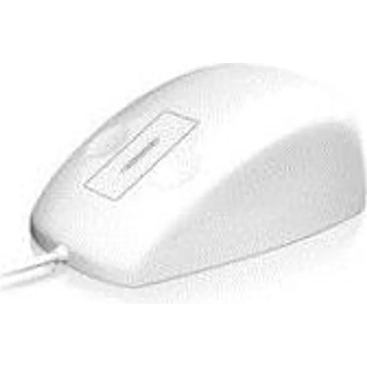 KeySonic KSM-5030M-W Wasserdichte Maus aus Silikon, Touchsensor zum Scrollen, Schutzklasse IP68, USB-Kabel (1,8 m), weiß