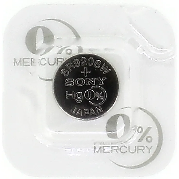 Sony Knopfzellen SR920SW Batterie 371 Silberoxid 1,55V für Armbanduhren