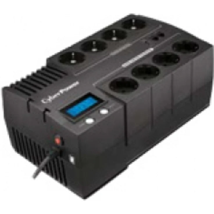 CYBERPOWER BR700ELCD Line-Interactive USV 700VA-390W GreenPower Energy Saving Technologie LCD USB 4+4 Schukoausgang BE700G-GR – Bild 1