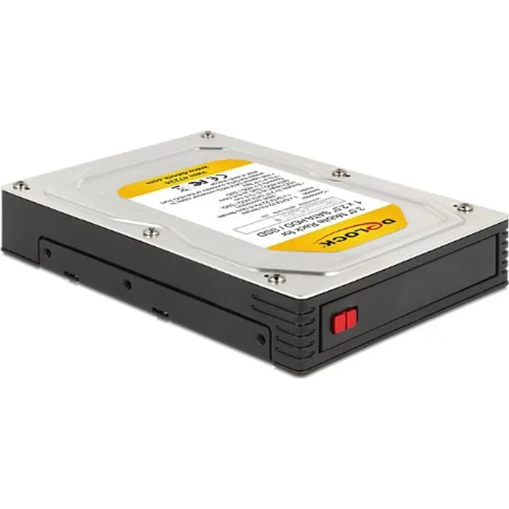 DeLock Wechselrahmen 1x 2, 5'' SATA HDD in 3, 5'' Schacht