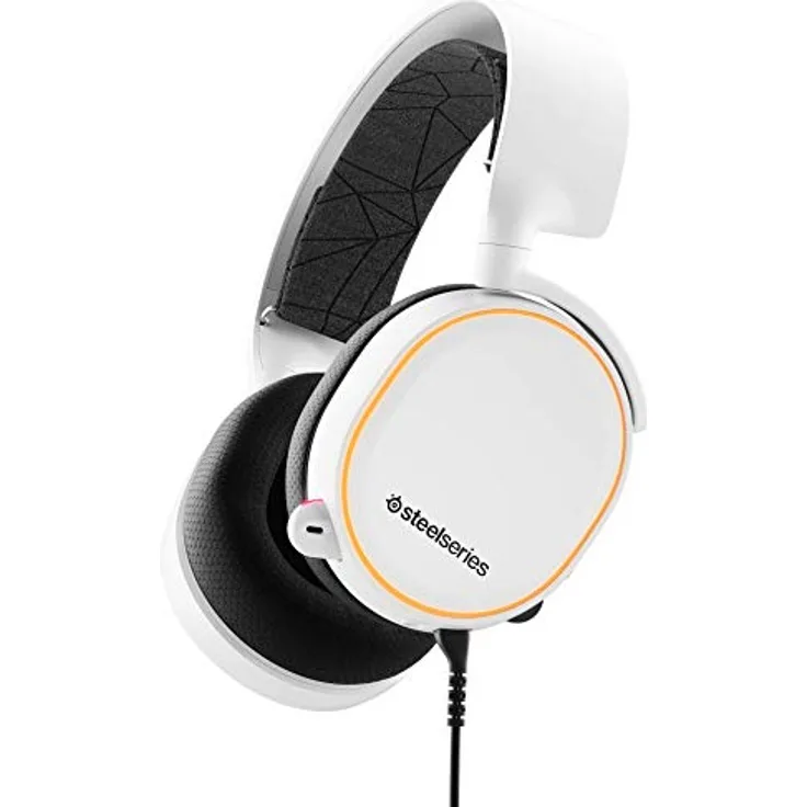 SteelSeries Arctis 5 (Gaming Headset, RGB-Beleuchtung, DTS Headphone:X v2.0 Surround für PC und PlayStation 4) weiß