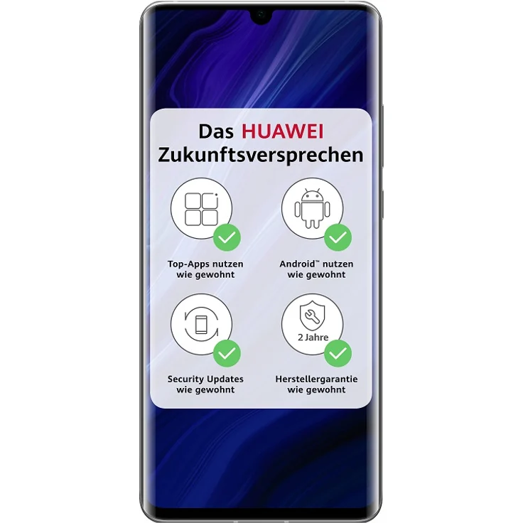 Huawei P30 Pro New Edition Smartphone 16,43cm (6,47 Zoll) OLED-Display, 256GB interner Speicher, 8GB RAM, Dual-SIM, Android, Silver Frost – Bild 1