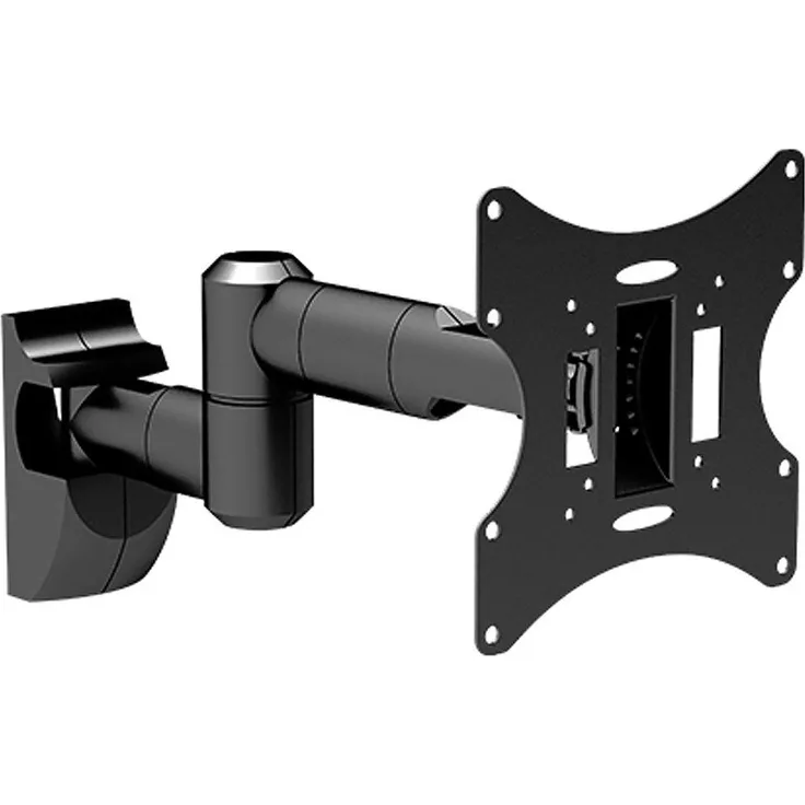 RICOO Monitorhalterung Wand Wandhalterung Monitor Schwenkbar Neigbar S2822 Universal TFT Halterung PC Computer Bildschirm Wandhalter für 38cm/13 - 81cm/32 Zoll / VESA 100x100 200x200 / Schwarz
