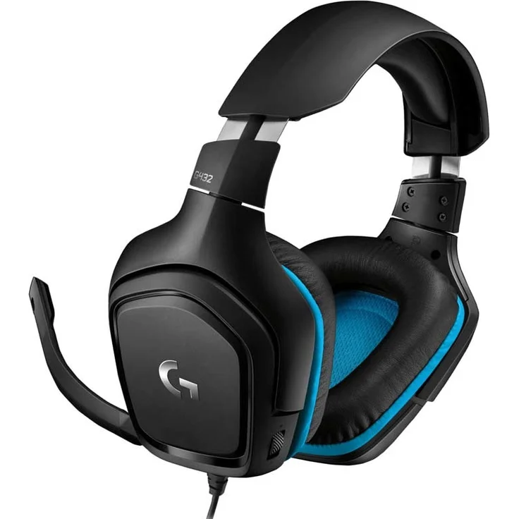 Logitech G432 Kabelgebundenes Gaming-Headset, 7.1 Surround Sound, DTS Headphone:X 2.0, 50 mm Treiber, Bügelmikrofon mit Flip-Stummschaltung, Ohrpolster mit Kunstleder, PC-Xbox Ons-PS4-Nintendo Switch – Bild 2