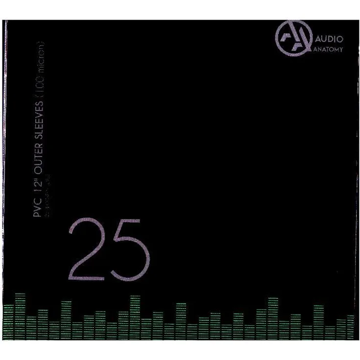Audio Anatomy Vinyl-Außenhüllen 12 PVC-100µ - Transparent, 25 Stück